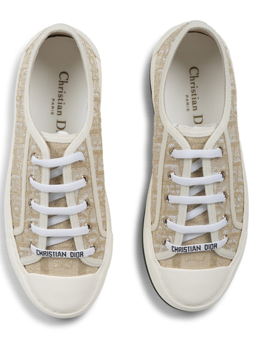 Dior Low-Top Logo Canvas Sneakers