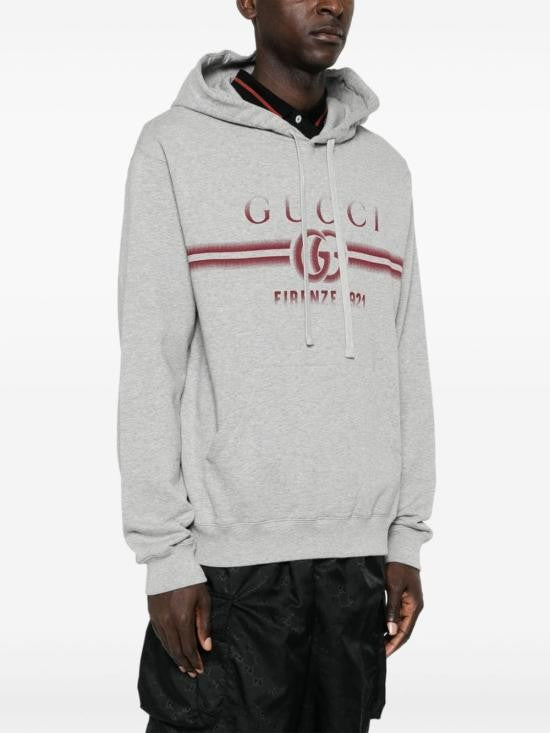 Gucci Light Grey Cotton Hoodie