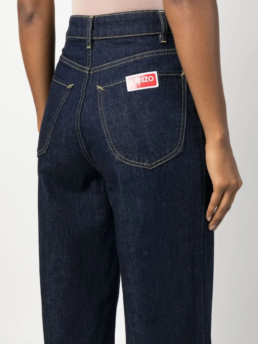 Kenzo Tailored Fit Trousers With Straight Leg Cut