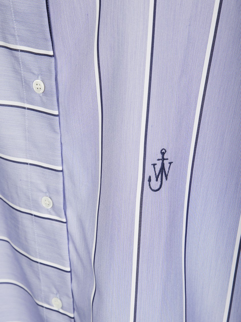 J. W. Anderson Short Shirt Dress With Striped Design