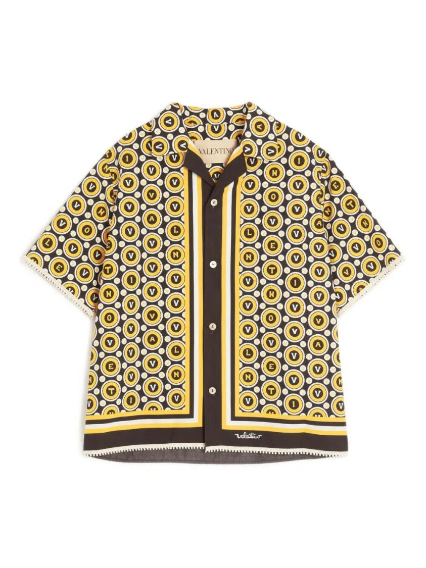 Valentino `Bulles Royales` Bowling Shirt