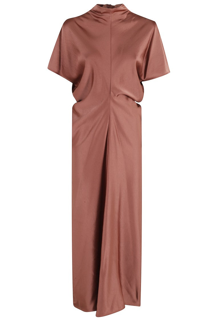 Federica Tosi Draped Haute Couture Midi Dress