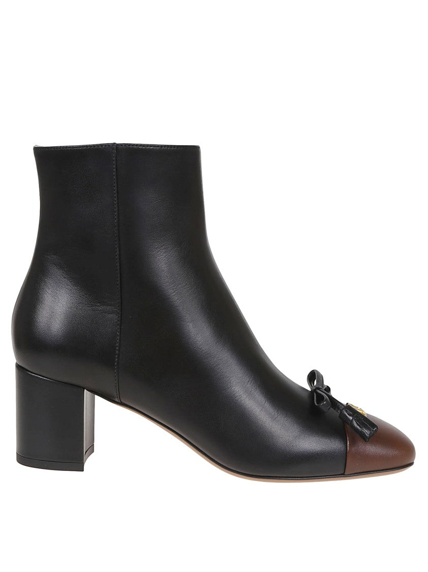 Valentino Garavani Valet Du Roi Two-Tone Kidskin Ankle Boot