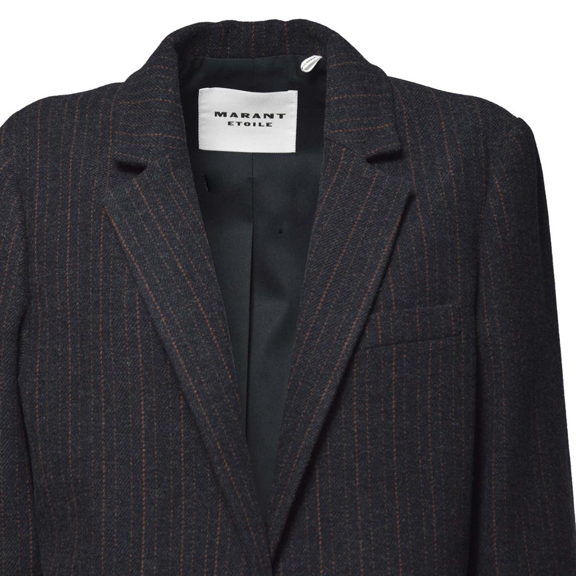 Isabel Marant Étoile Navy Striped Wool Charlyne Jacket