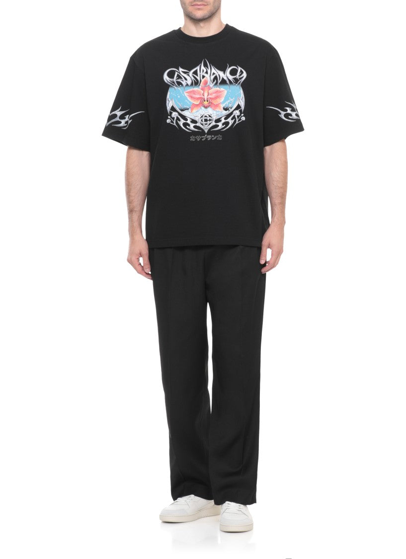 Casablanca Graphic Print Cotton T-Shirt