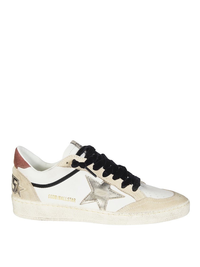 Golden Goose Beige Suede Silver Star Sneakers
