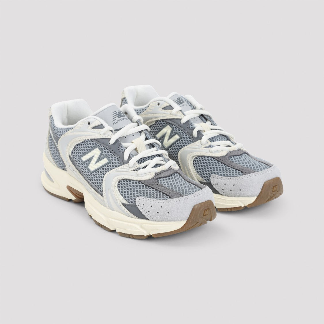 New Balance Leather Sneakers With Layered Design