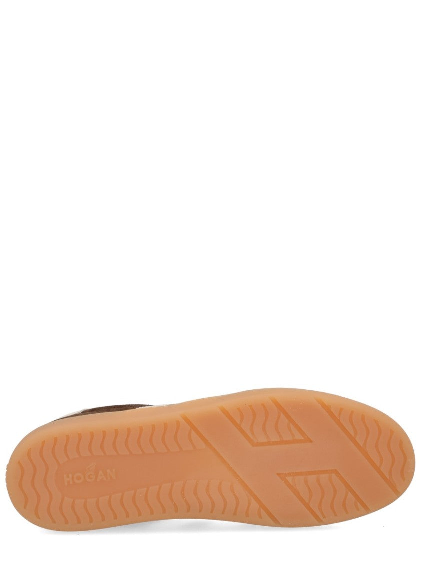 Hogan Cool Rich Brown Suede H Sneakers