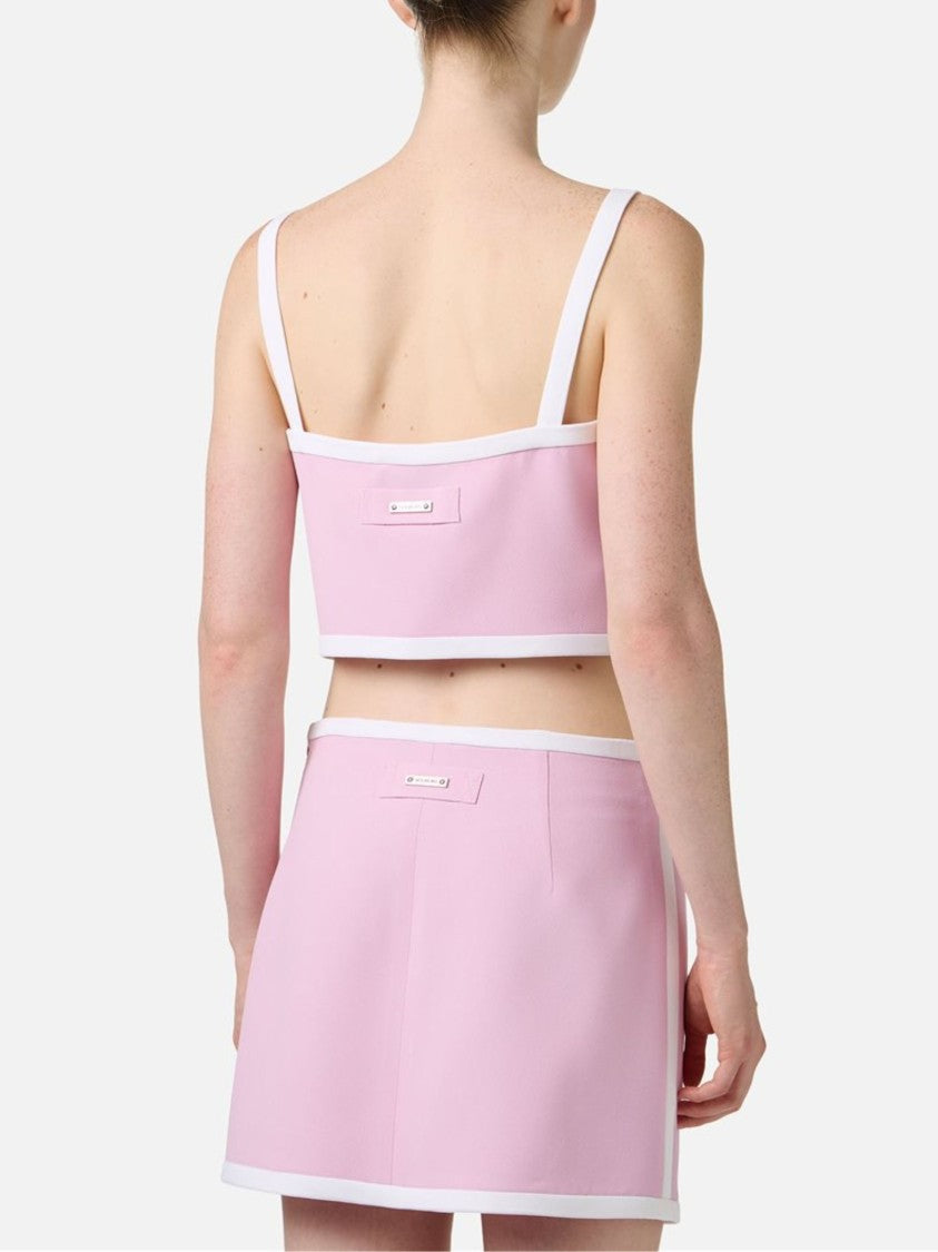 Iceberg Cropped Fit Pink Tank Top