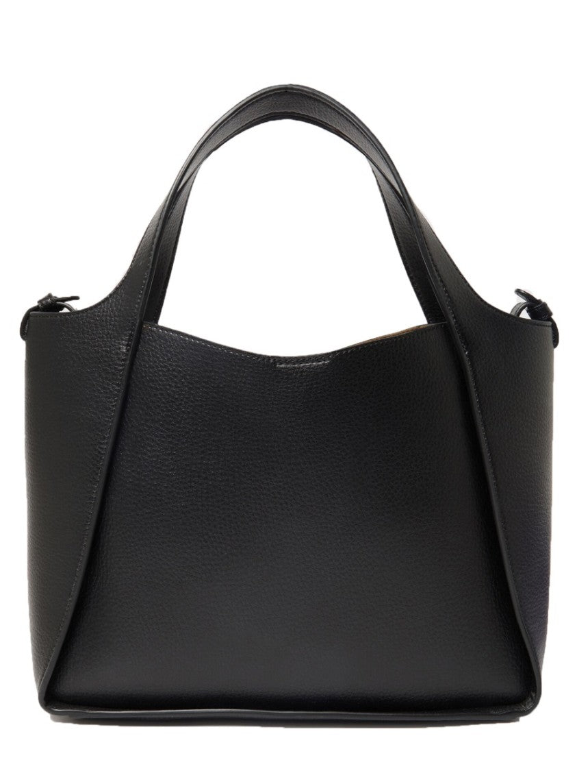 Stella Mccartney Circular Perforated Logo Textured Tote Bag