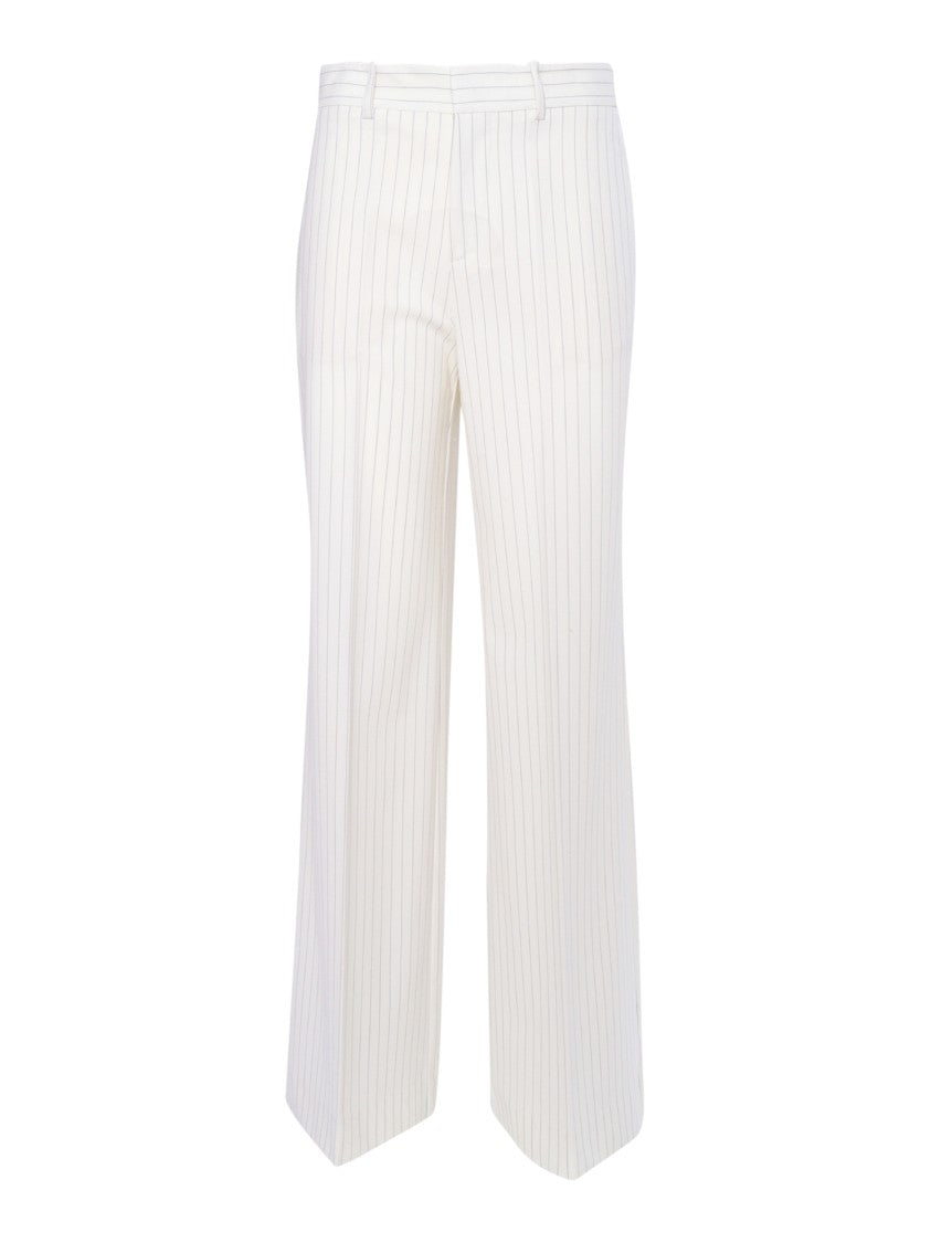 P.A.R.O.S.H. Pinstripe Wide-Leg Trousers With Tailored Elegance
