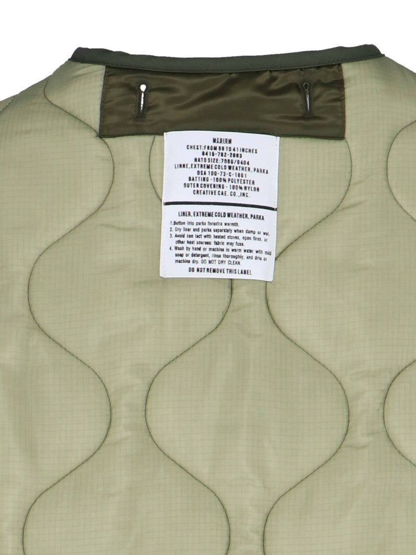 The Frankie Shop Quilted Teddy Jacket With Button Closure And Side Pockets