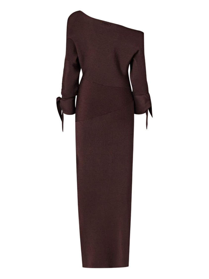 Pinko Ribbed Knit Midi Dress