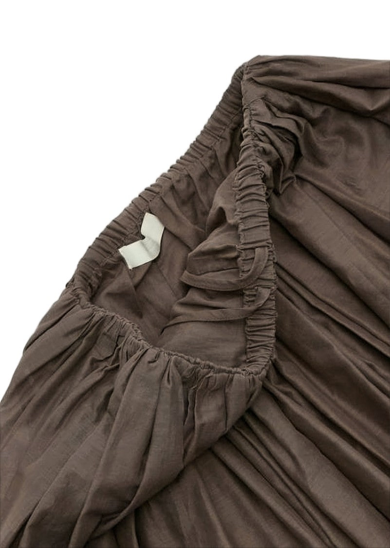 Amomento Gathered Waistband Mini Skirt With Flared Silhouette