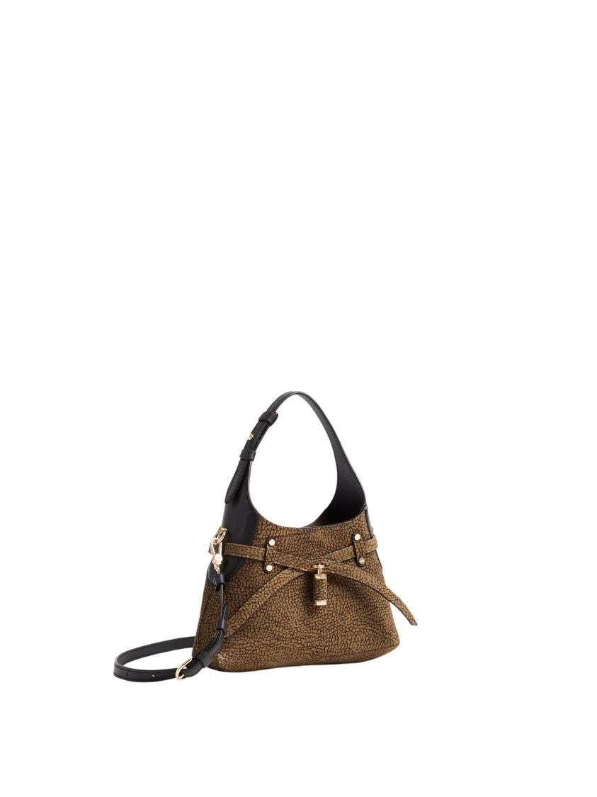 Borbonese Mini Suede Hobo Bag