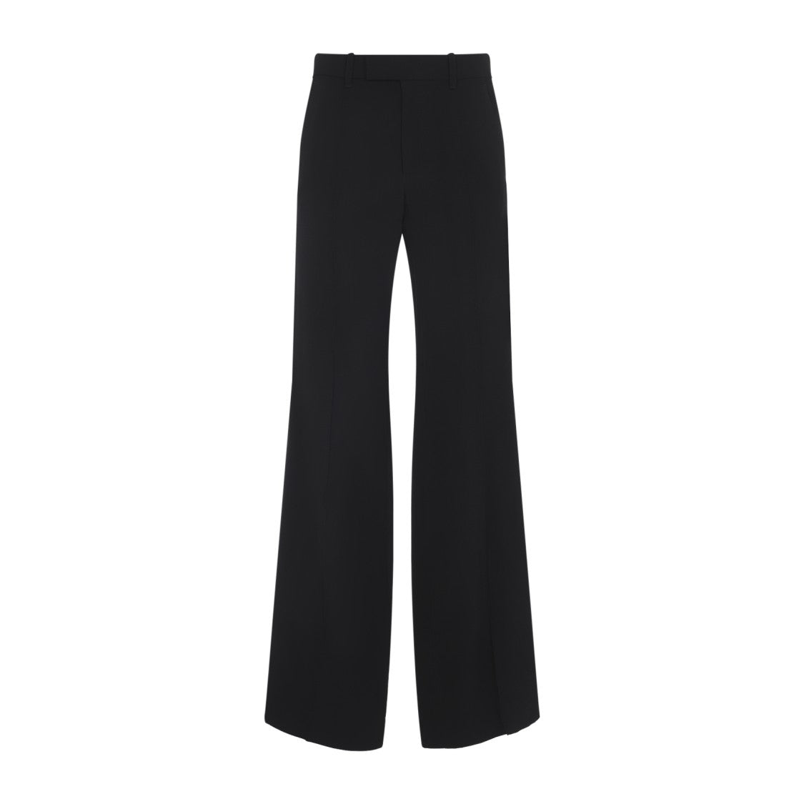 Phoebe Philo Black Viscose And Silk Tuxedo Pants With Satin Detailing