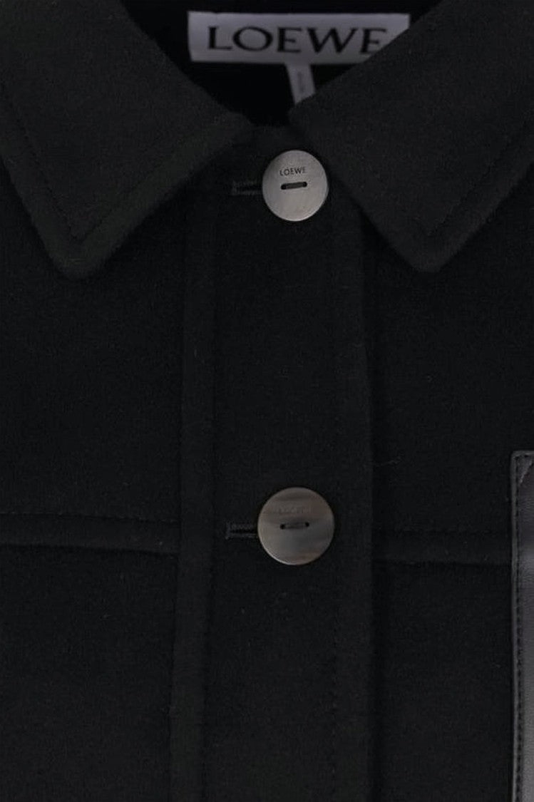 Loewe Structured Cropped Coat With Classic Collar