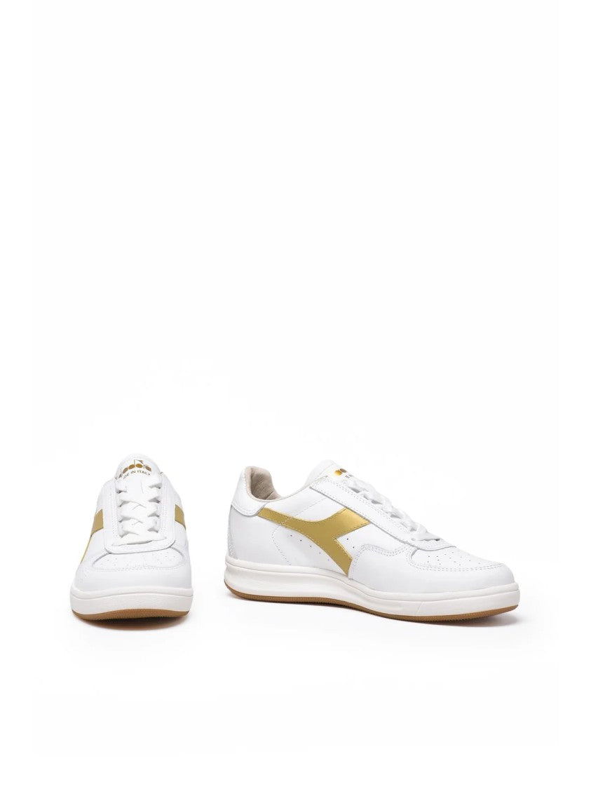 Diadora Heritage White Gold Leather B.Elite Sneakers