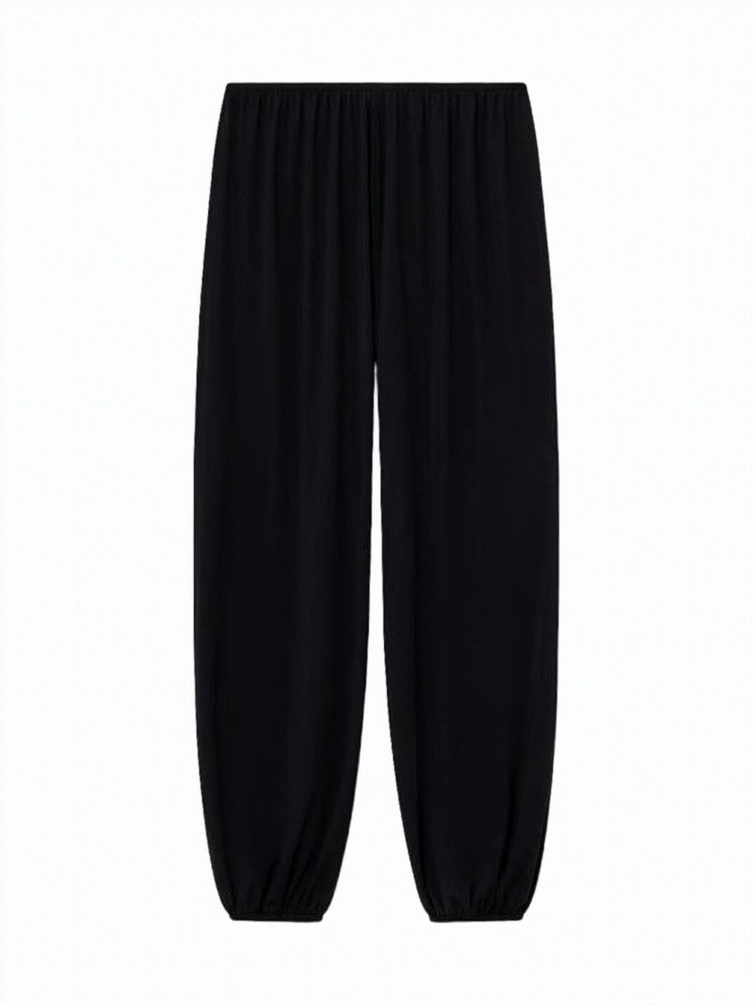 Gimaguas Relaxed-Fit Black Jogger Pants With Elastic Waistband