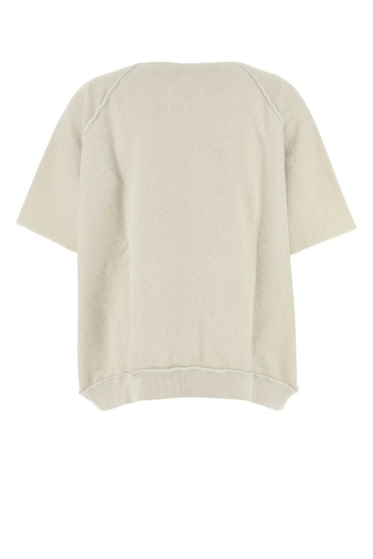 Maison Margiela Ivory Cotton Oversize T-Shirt