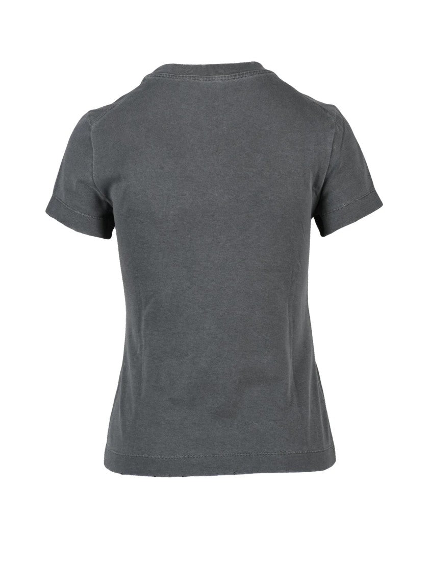 Mo5ch1no Jeans Grey Fitted Cotton T-Shirt