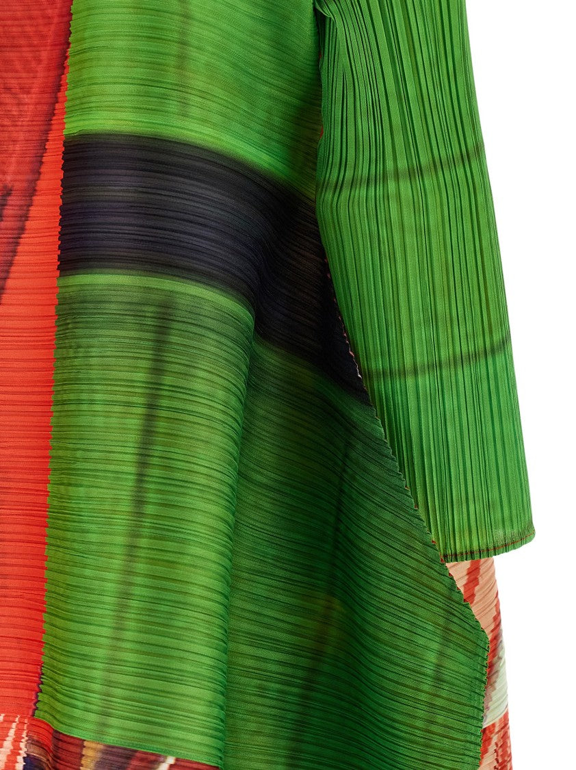 Pleats Please Issey Miyake City Collage' Dress