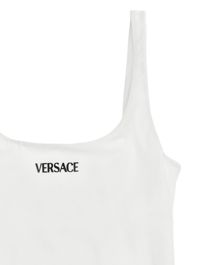 Versace ' Logo' One-Piece Swimsuit
