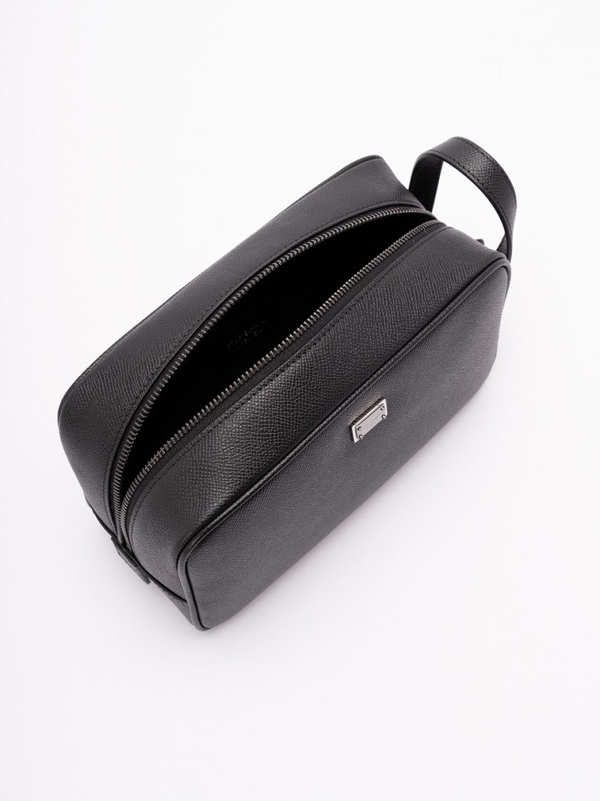 Dolce & Gabbana Structured Calf Leather Beauty Case