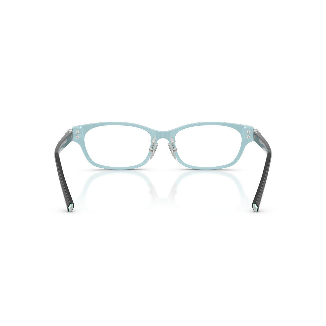Tiffany & Co. Rectangular Eyeglasses With Light Blue Detailing