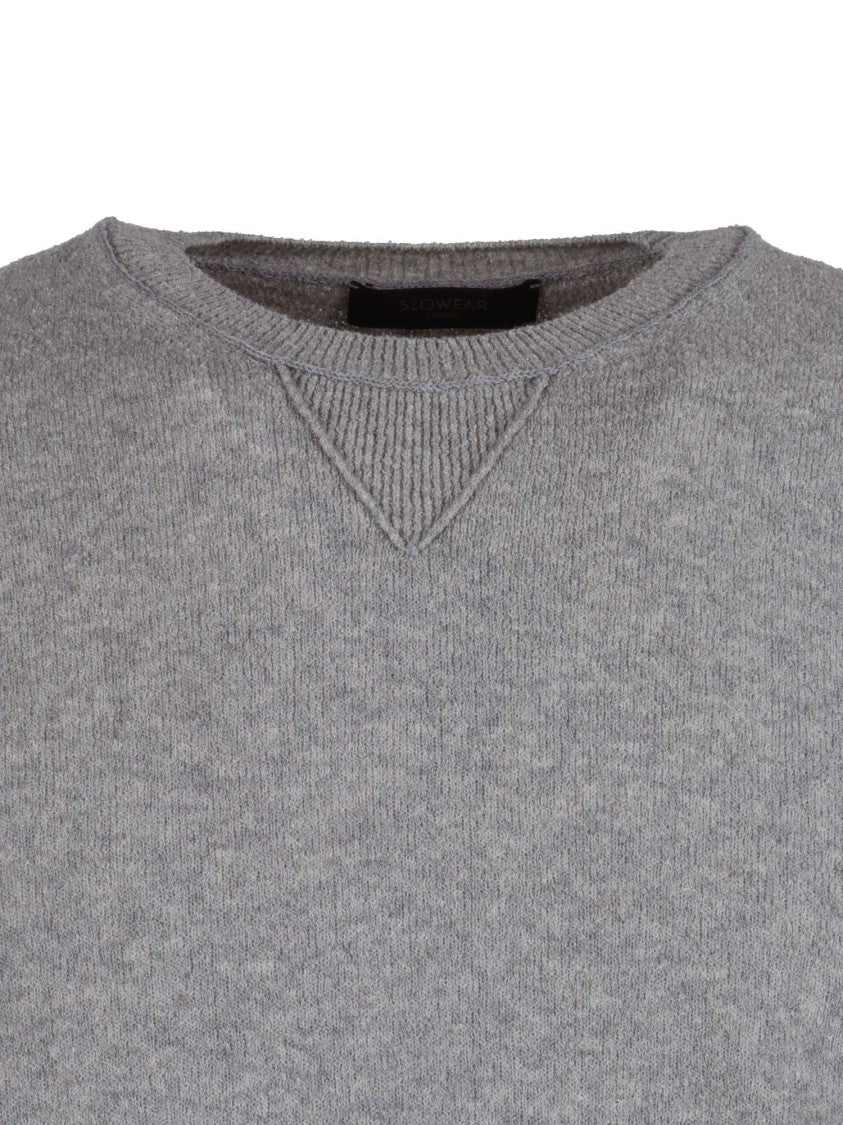 Slowear Zanone Giro Felpa Ml Crew Sweater