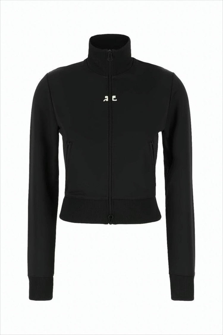 Courrèges Cropped High Collar Jacket