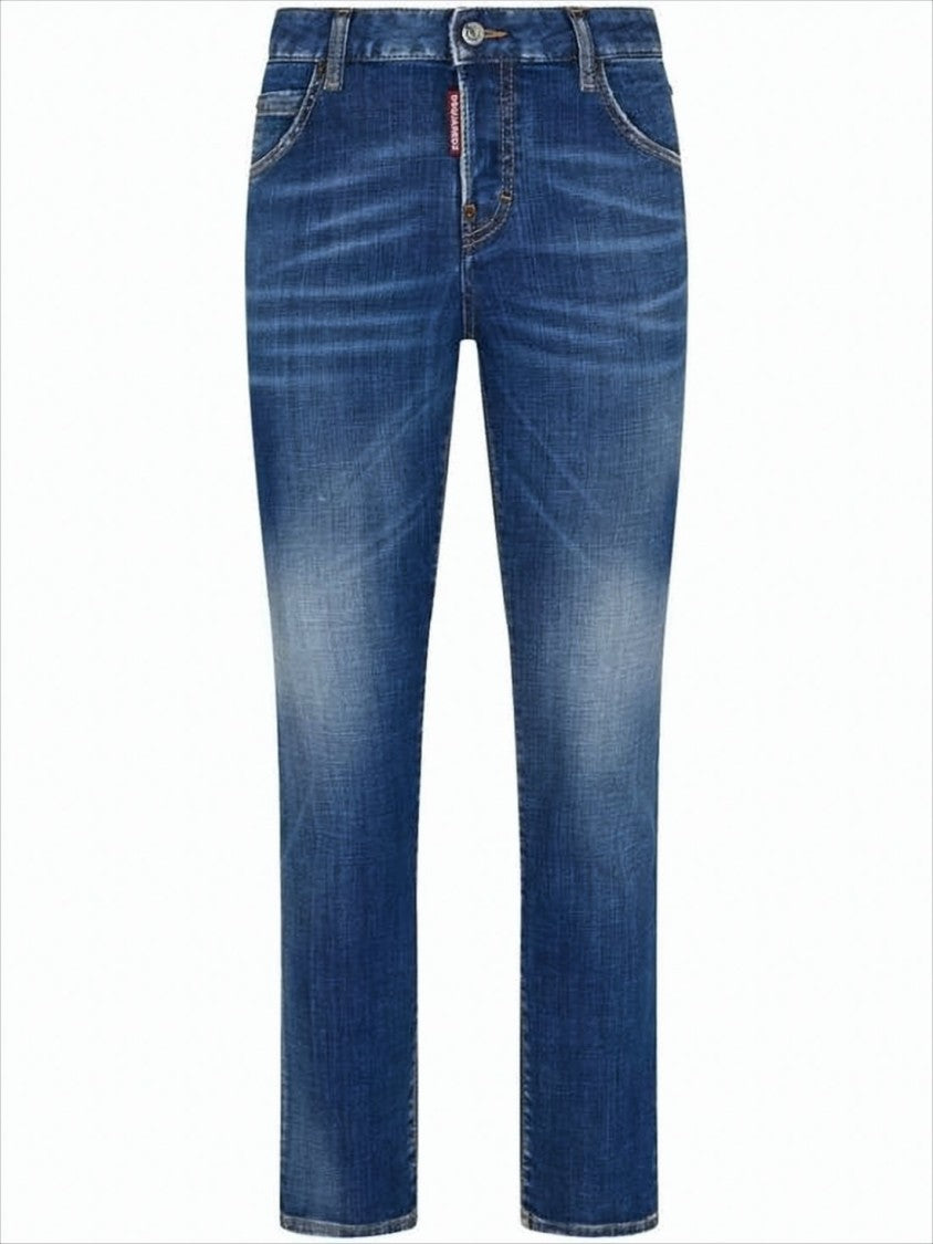 Dsquared2 Straight-Cropped Denim Pants