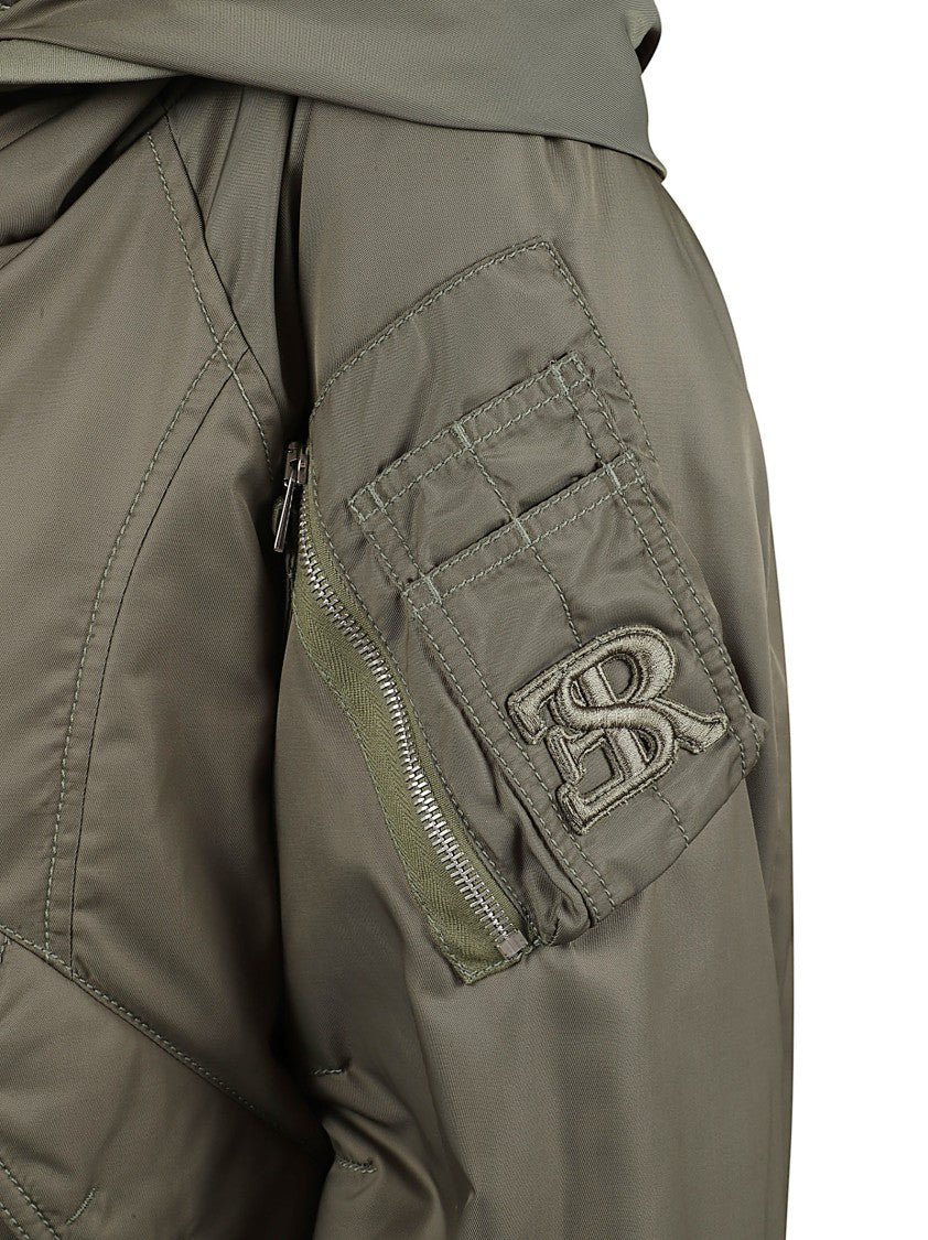 Ermanno Scervino Short Coat With Shearling Hood