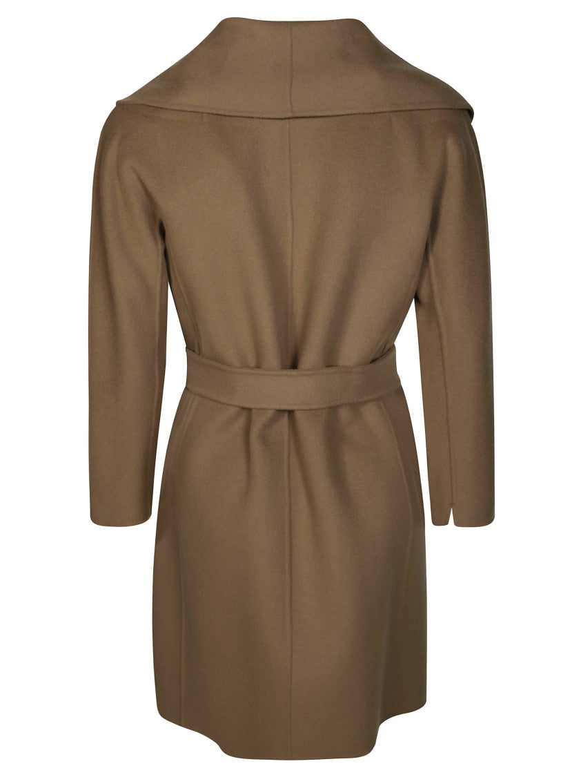 Max Mara Mid-Length Coat With Wide Shawl Collar