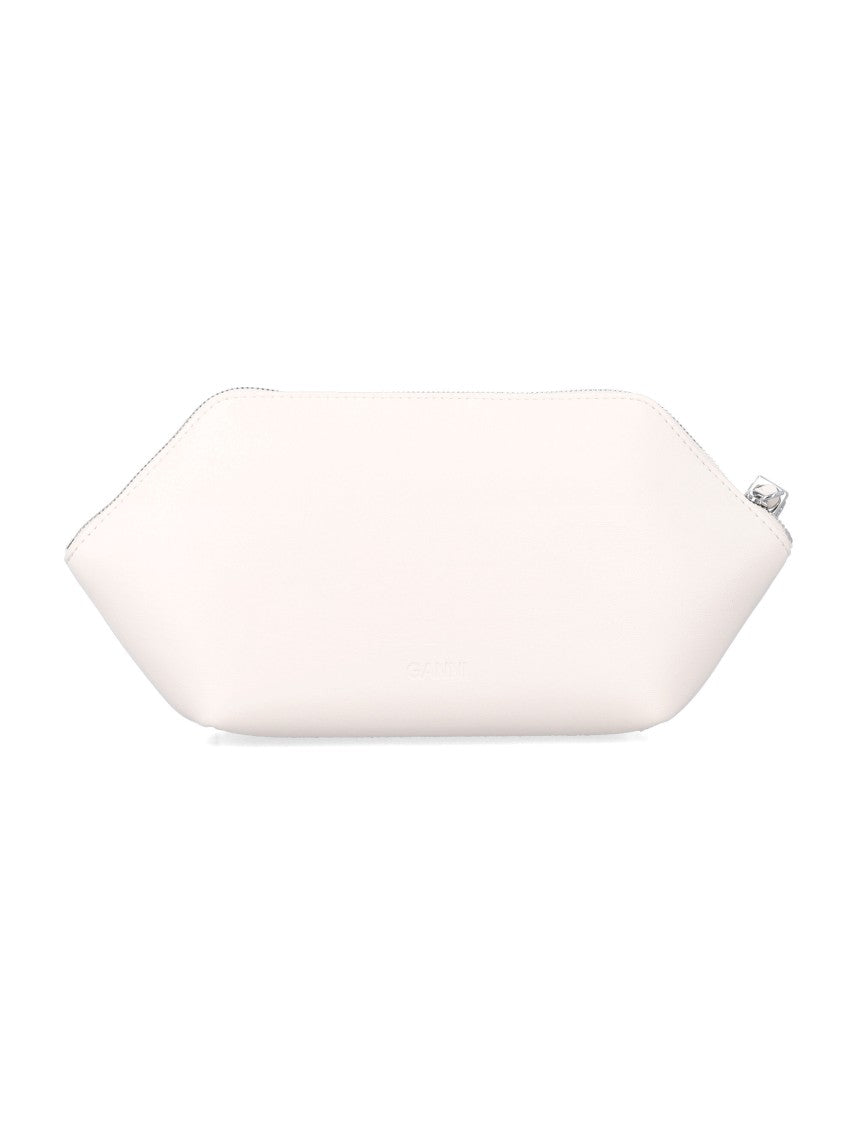 Ganni Bou Poutxch Raspberry Wristlet Pouch