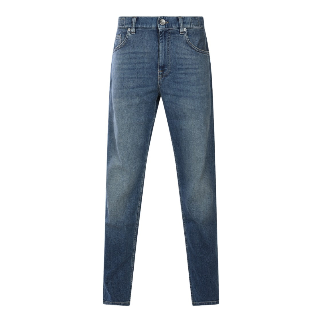 Eleventy Slim Fit Jeans With Classic Five-Pocket Design And Tapered Leg