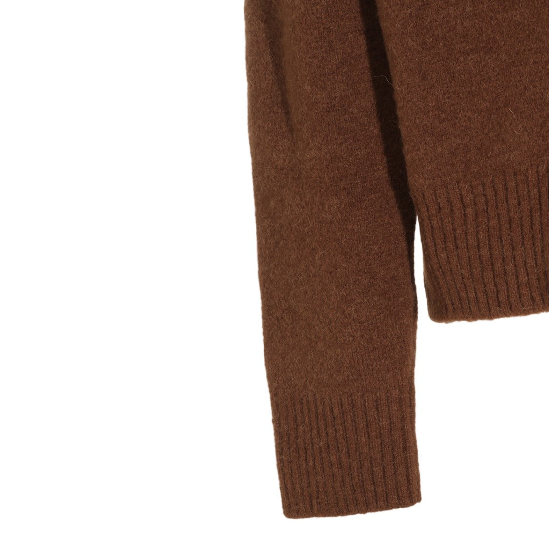 Ami Paris Cardigan-Style Sweater With V-Neck And Embroidered Heart Detail