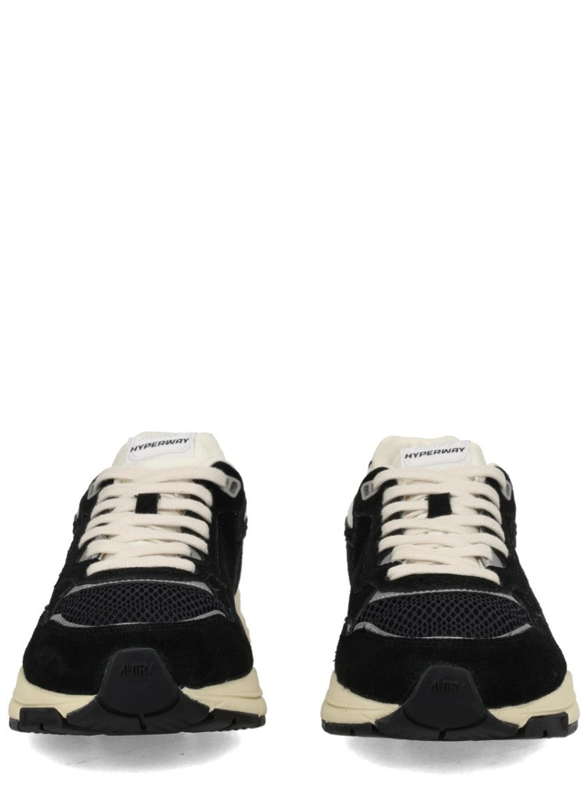 Autry Hyperway Suede Metallic Accents Sneakers