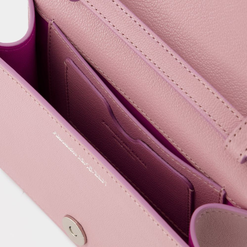 Alexander Mcqueen Four Ring Mini Bag  - Pink Antique - Leather