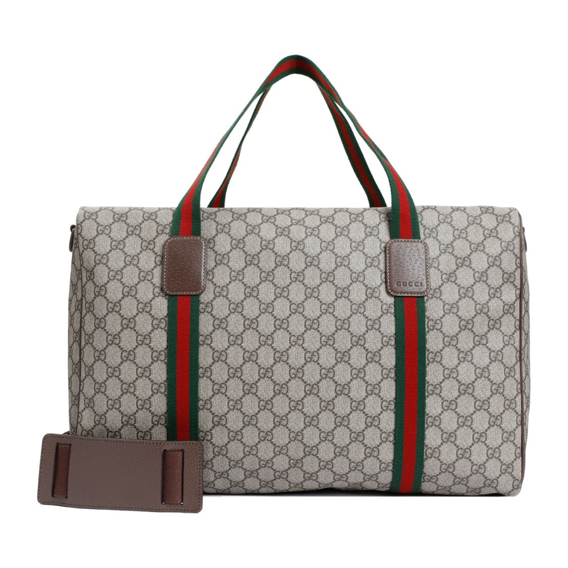 Gucci Beige Ebony Cotton Duffel