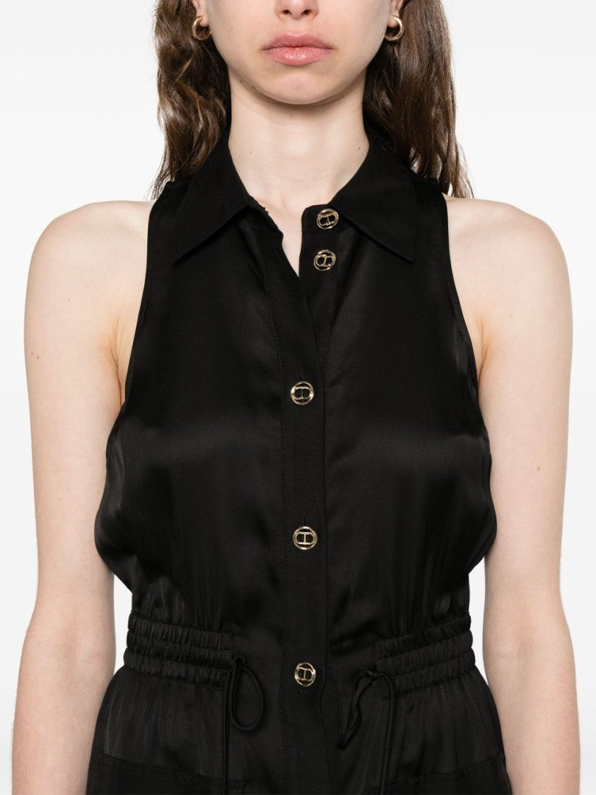 Twin-Set Sleeveless Black Dress