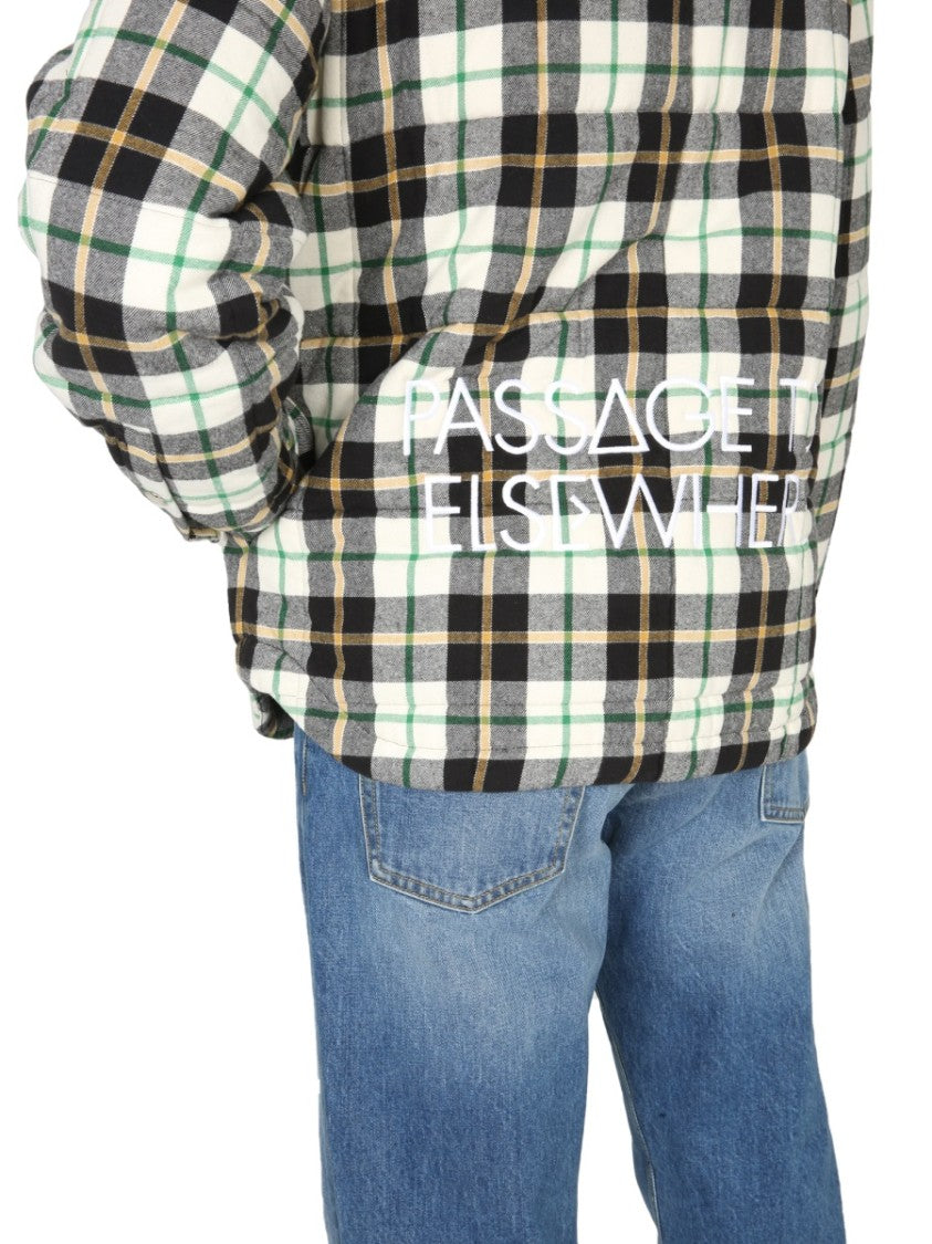 Marcelo Burlon Plaid Shirt Jacket With Classic Collar