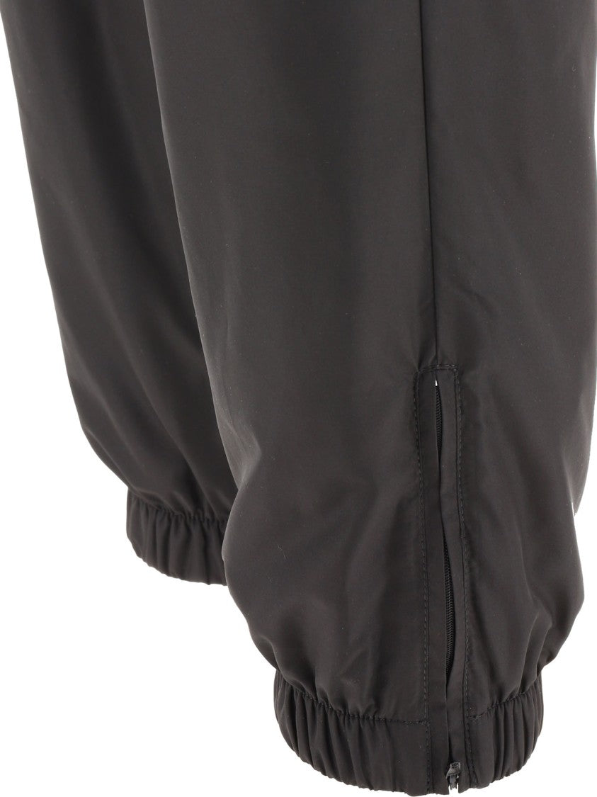 Msgm Relaxed Fit Black Joggers With Mid-Rise Waist