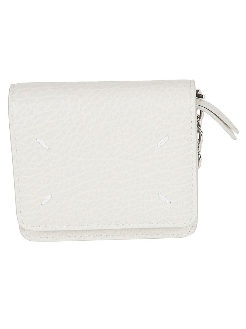 Maison Margiela Pebbled Finish Wallet With Rounded Edges