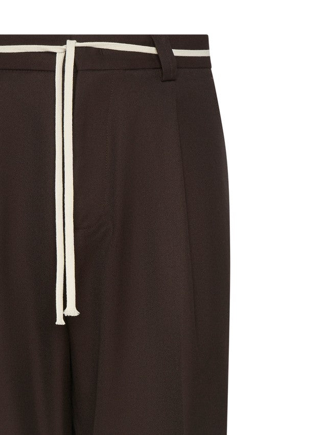 State Of Order Brown Trousers With Concealed Closure