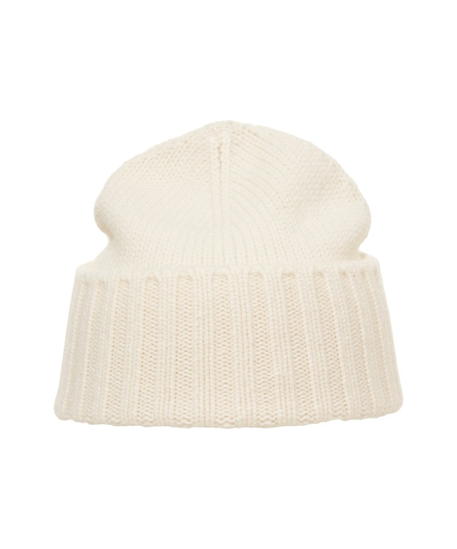 Kangra Ribbed Cashmere Beanie With Wide Folded Cuff