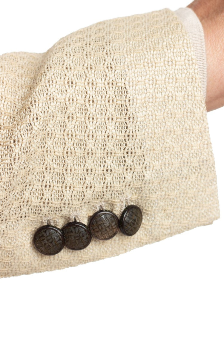 Tagliatore Double-Breasted Jacket Linen-Viscose-Cotton Weston Model
