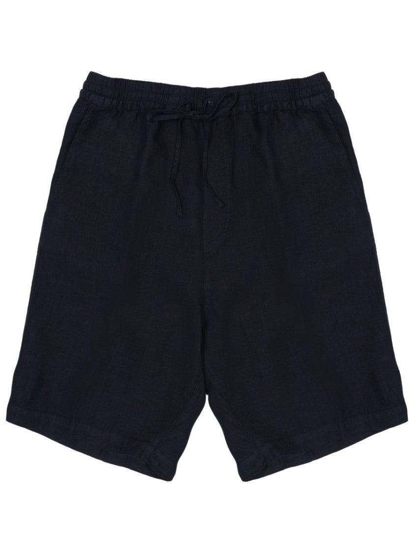 120% Lino Linen Relaxed Fit Drawstring Shorts