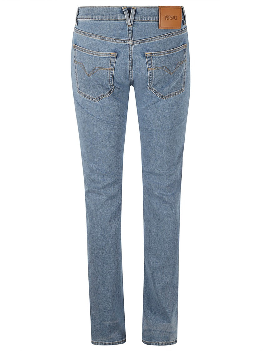 Versace Light Blue Slim Fit Jeans