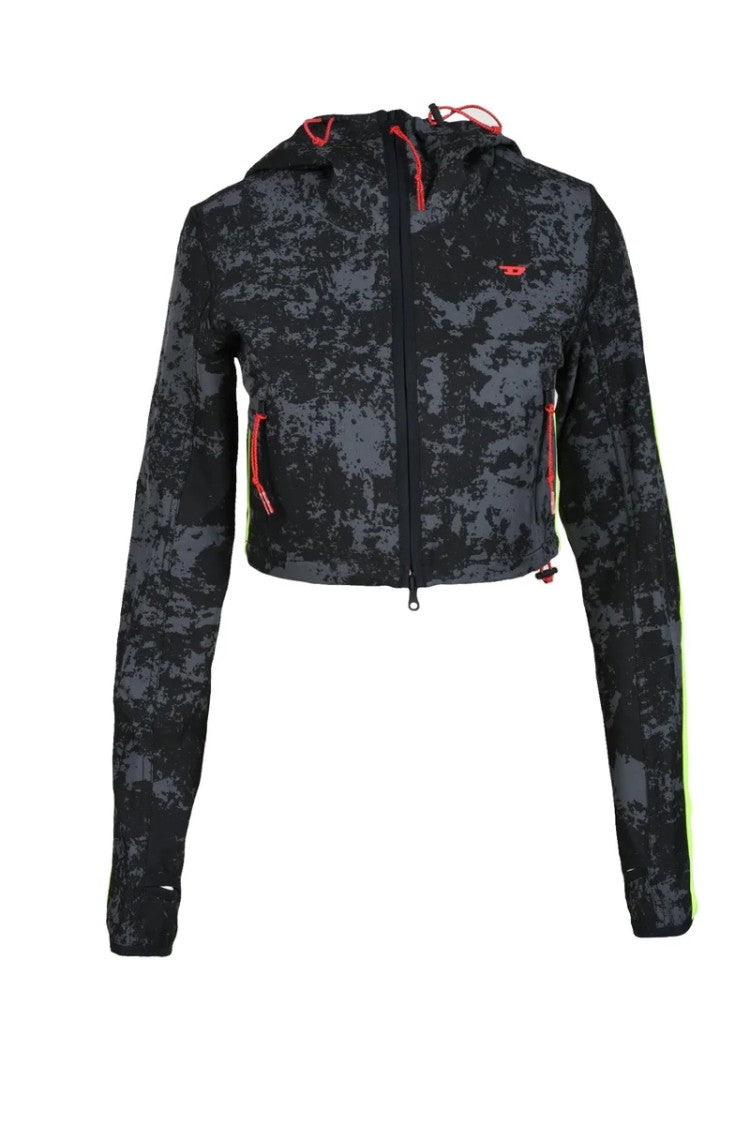 Diesel Sport Technical Coat - Black/Grey